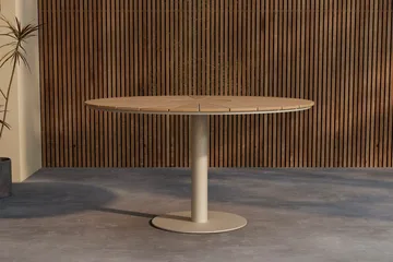 Runt matbord Croft 120 cm Utomhus - Beige - Utemöbler - Utebord & trädgårdsbord - Matbord utomhus
