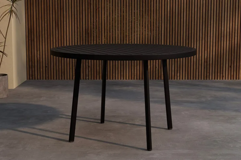 Runt matbord Giardini 120 cm Utomhus, Svart