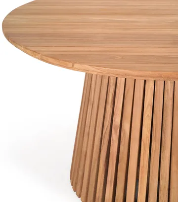 Teakbord Ø120 cm - Saltö - Teak - Utemöbler - Utebord & trädgårdsbord - Matbord utomhus