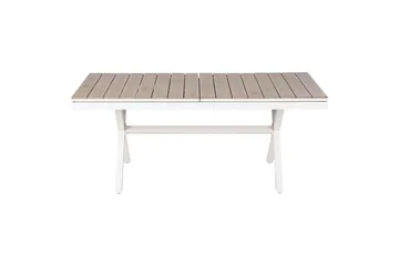 Trädgårdsbord Fanes Ljus trä/vit - Ljus trä/vit - Utemöbler - Utebord & trädgårdsbord - Matbord utomhus