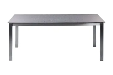 Zervo Matbord Utomhus 180x90 cm - Svart/Silver - Utemöbler - Utebord & trädgårdsbord - Matbord utomhus
