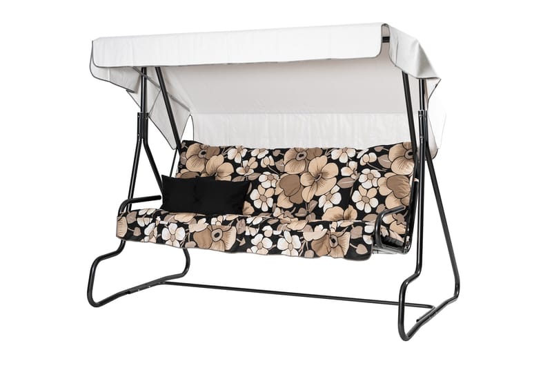 Adhira Komplett Hammock 196 cm, Grå/Blommig