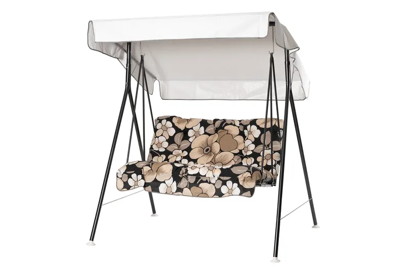 Duetto Komplett Hammock 130 cm, Grå/Blommig