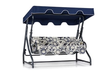 Gowanda 3-sits Hammock - Vit/Mörkblå - Utemöbler - Utesoffa - Hammock