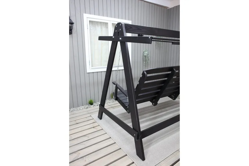 Pelle Hammock utan Tak - Mörkbrun - Utemöbler - Utesoffa - Hammock