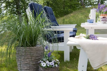 Hillerstorp Bullerö Bänk Utomhus 2-sits Furu - Vitlaserad - Utemöbler - Utesoffa - Trädgårdsbänk & utebänk