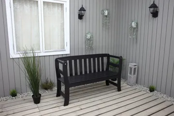 Rosenberg Utesoffa - Kaffesvart - Utemöbler - Utesoffa - Trädgårdsbänk & utebänk