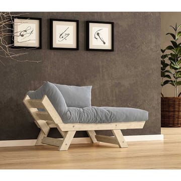 Zylar 2-sits Fällbar Bäddsoffa med Träram 75x140 cm i Linne - Grå|Beige - Möbler - Soffa - Bäddsoffa