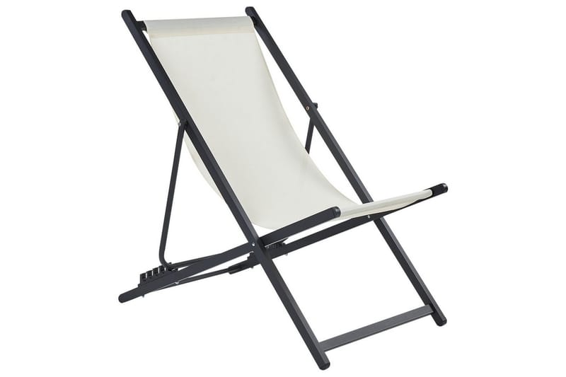 Däckstol hopfällbar Locri II, Beige, svart