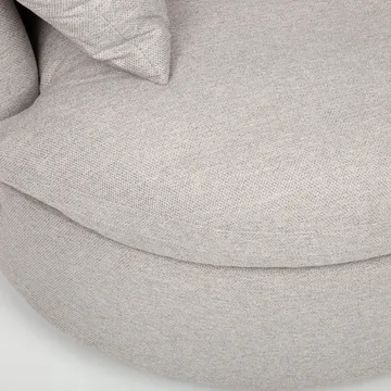 Fåtölj Fluffy Swivel 110x105x65/86 cm - Ljusgrå - Utemöbler - Utestol & trädgårdsstol - Utefåtölj & loungefåtölj