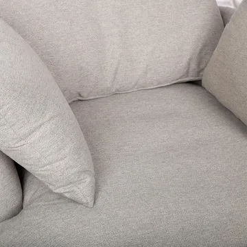 Fåtölj Fluffy Swivel 110x105x65/86 cm - Ljusgrå - Utemöbler - Utestol & trädgårdsstol - Utefåtölj & loungefåtölj