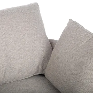 Fåtölj Fluffy Swivel 110x105x65/86 cm - Ljusgrå - Utemöbler - Utestol & trädgårdsstol - Utefåtölj & loungefåtölj