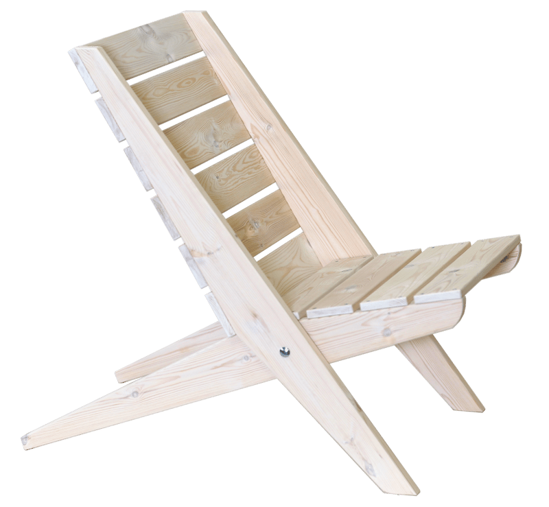 Hillerstorp EcoFurn Stol Granny Double Furu Oljad, Vit