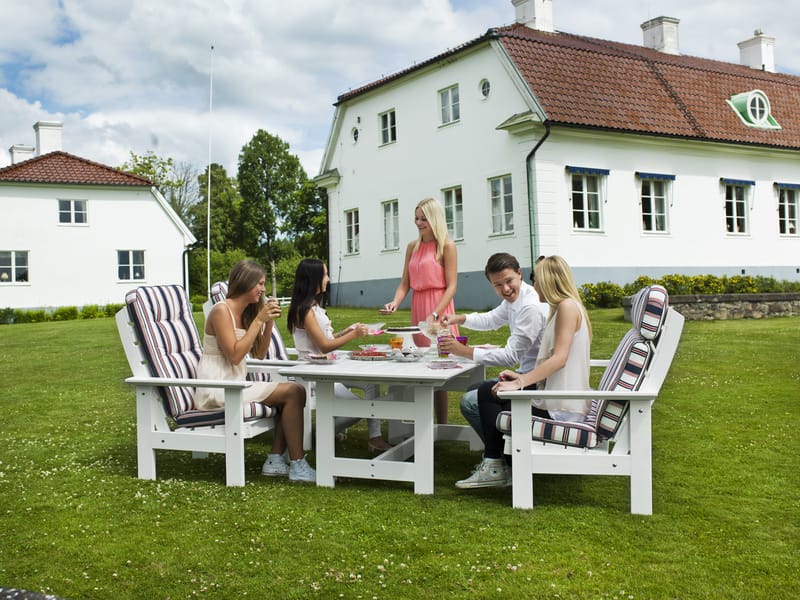 Hillerstorp Herrgård Fåtölj - Vit - Utemöbler - Utestol & trädgårdsstol - Utefåtölj & loungefåtölj