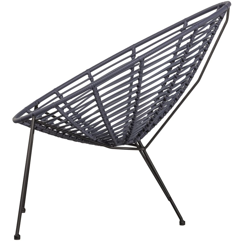Loungestol Jane 72 cm Utomhus - Bläck - Utemöbler - Utestol & trädgårdsstol - Utefåtölj & loungefåtölj