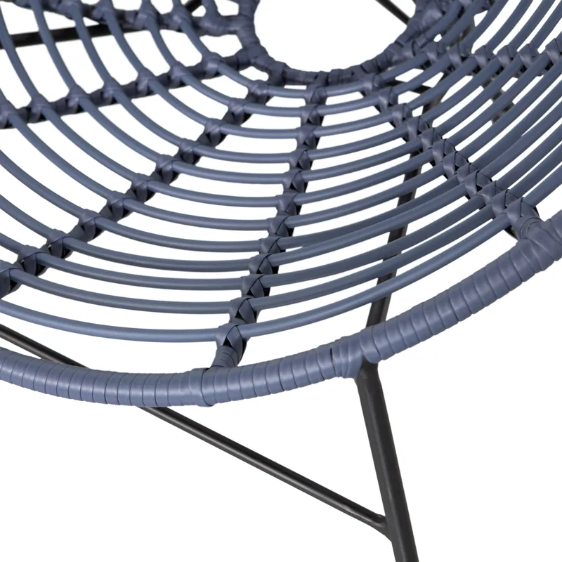 Loungestol Jane 72 cm Utomhus - Bläck - Utemöbler - Utestol & trädgårdsstol - Utefåtölj & loungefåtölj
