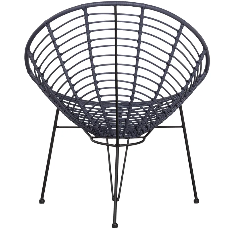 Loungestol Jane 72 cm Utomhus - Bläck - Utemöbler - Utestol & trädgårdsstol - Utefåtölj & loungefåtölj