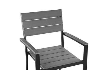 Como Trädgårdsstol 6 St 55 cm - Svart - Utemöbler - Utestol & trädgårdsstol - Matstol & karmstol utomhus