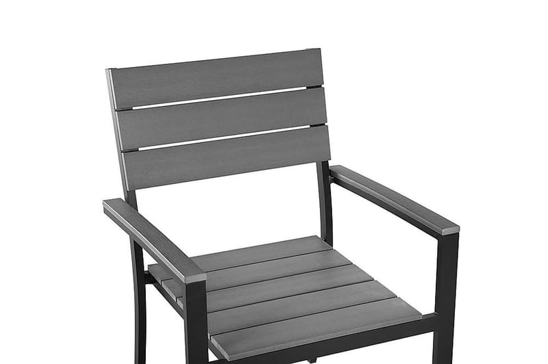 Como Trädgårdsstol 6 St 55 cm - Svart - Utemöbler - Utestol & trädgårdsstol - Matstol & karmstol utomhus