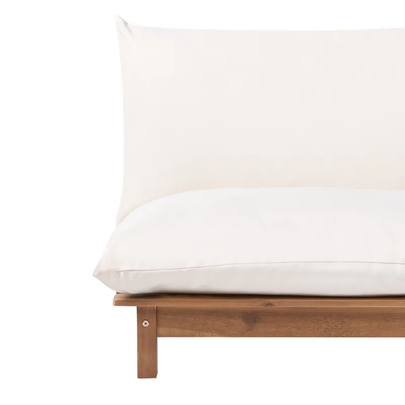 Solstol utomhus med Dyna Suno Akaciaträ - Brun/Beige - Utemöbler - Utestol & trädgårdsstol - Solstolar