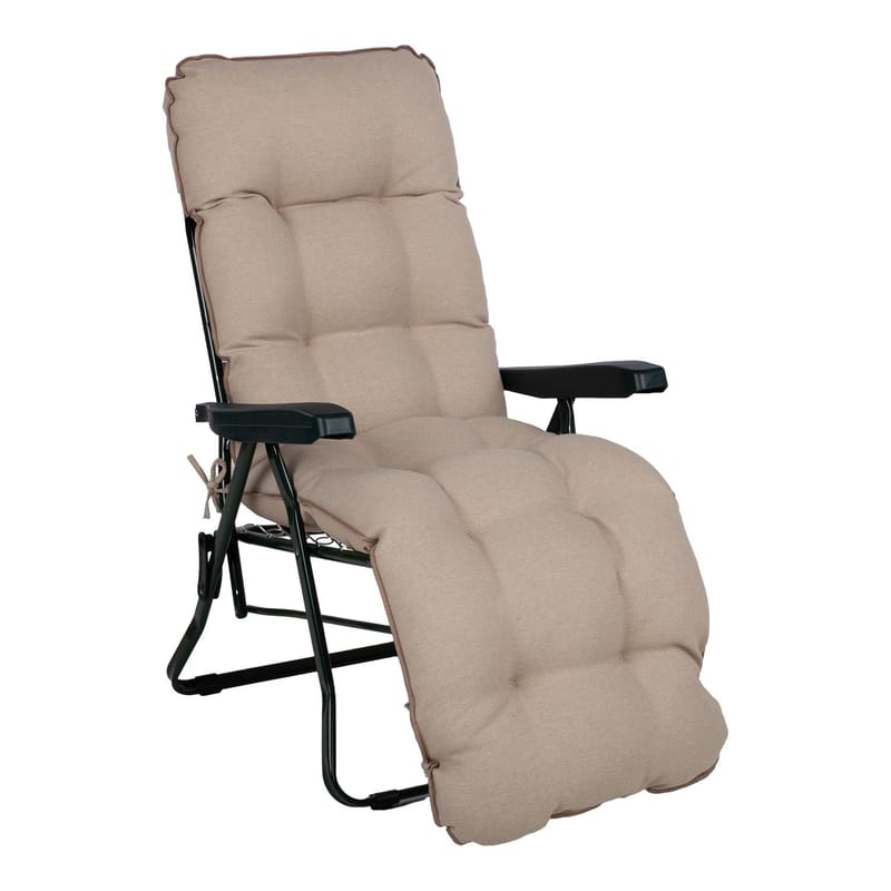 Solstol Baden-Baden Beige dyna, grön med beige dyna