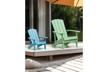 Trädgårdsstol Adirondack - Grön, 75x88x88 cm - Utemöbler - Utestol & trädgårdsstol - Solstolar - Däckstol