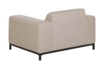 Hughen Utefåtölj 2-pack - Beige/Svart - Utemöbler - Utestol & trädgårdsstol - Utefåtölj & loungefåtölj