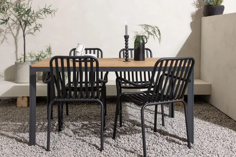 Break Matbord Utomhus 150 cm med 4 Peking Karmstol