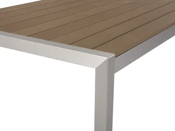 Vernio Trädgårdsmöbelset Med Utebord+6 Utestolar - Trä/Natur - Utemöbler - Utegrupp - Matgrupp utomhus