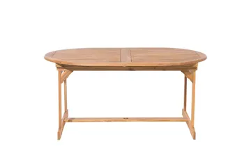 Matsalsset Maui med parasoll 8-sits Ljus trä/beige - Ljus trä/beige - Utemöbler - Utegrupp - Matgrupp utomhus