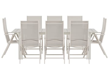 Rektangulärt matbord Levels 229 cm Utomhus med 8 Break Karmstol - Utemöbler - Utegrupp - Matgrupp utomhus