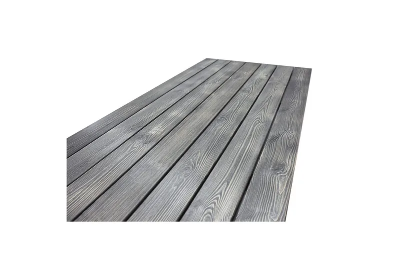 Utomhusmöbelgrupp 190 cm Bord & 6 Belize grå stolar Grå - Grå - Utemöbler - Utegrupp - Matgrupp utomhus