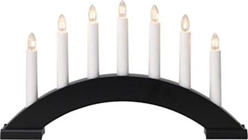Adventsljusstake svart